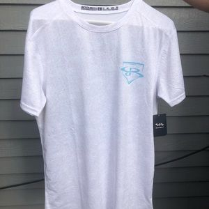 White Boomba printed T - brand new with tags